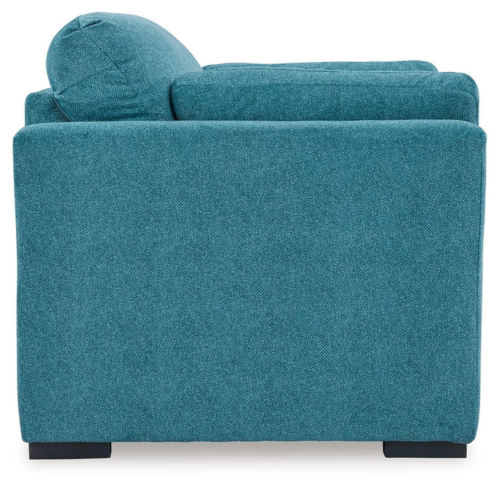 Keerwick - 2 Pc. - Chair And A Half, Ottoman - Teal