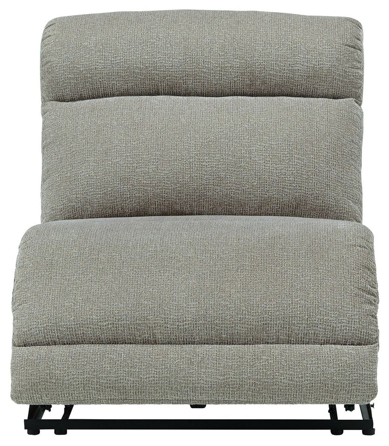 Colleyville - 4-Piece Power Reclining Sectional With Chaise, 2 Armless PWR Recliner - Stone