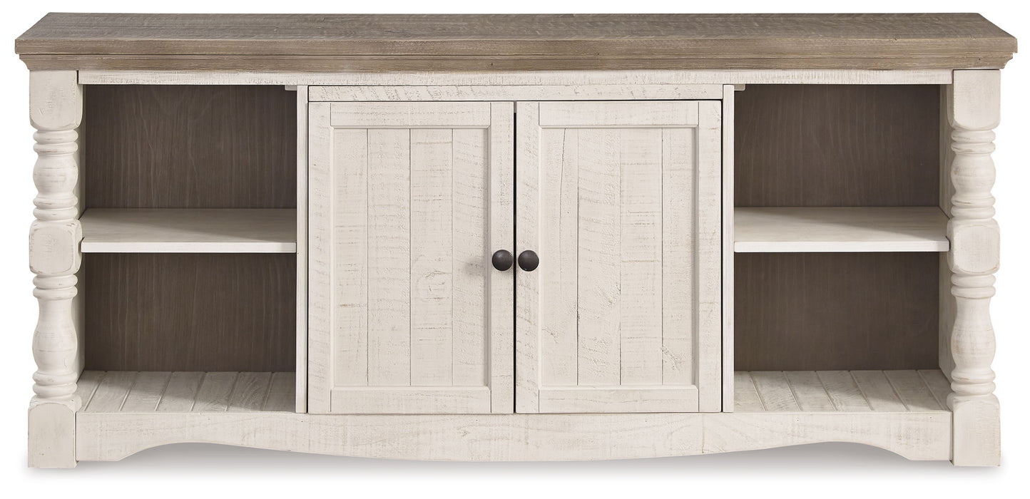 Havalance - Extra Large TV Stand - 2 Doors - Brown / Beige