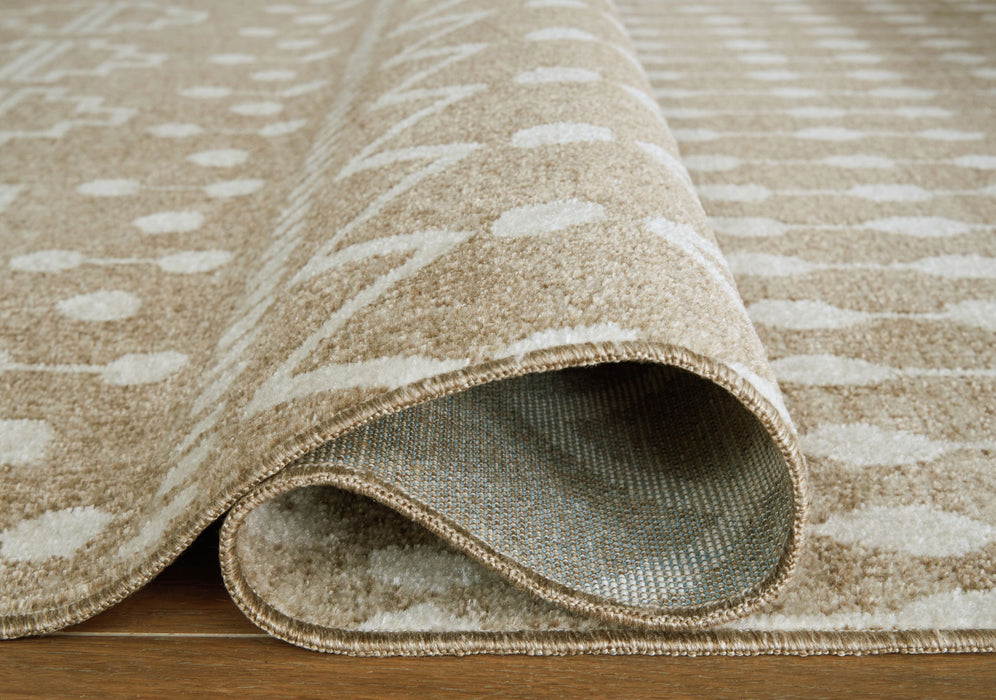 Bunchly - 8' x 10' Rug - Tan / Brown / Cream