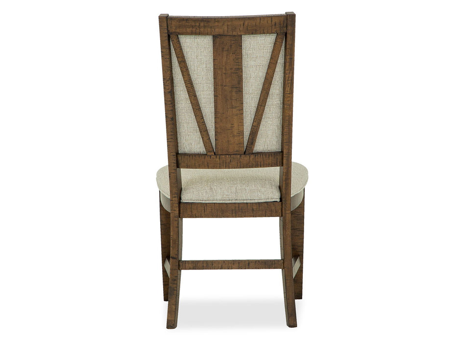 Bay Creek - Step Up Side Chair With Upholstered Seat & Back (Set of 2) - Dark Brown