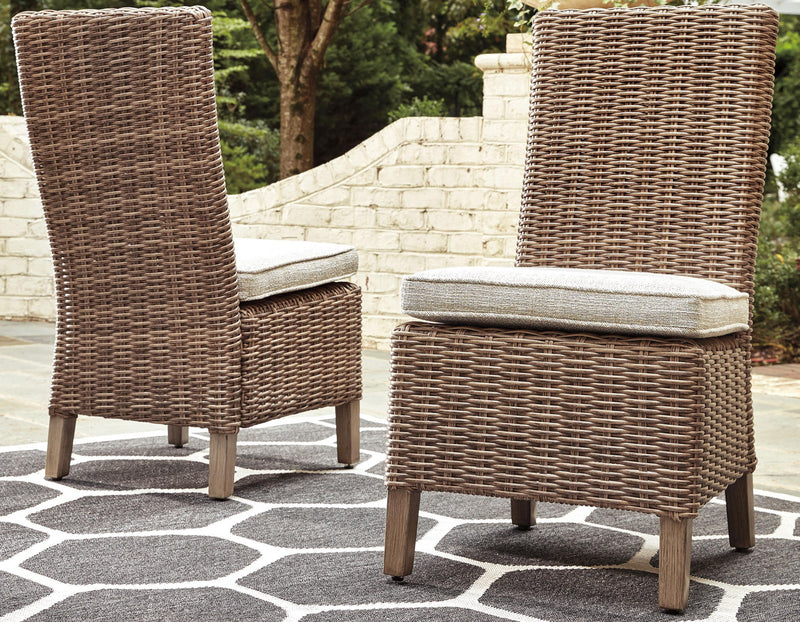 Beachcroft - Side Chair with Cushion (Set of 2) - Beige