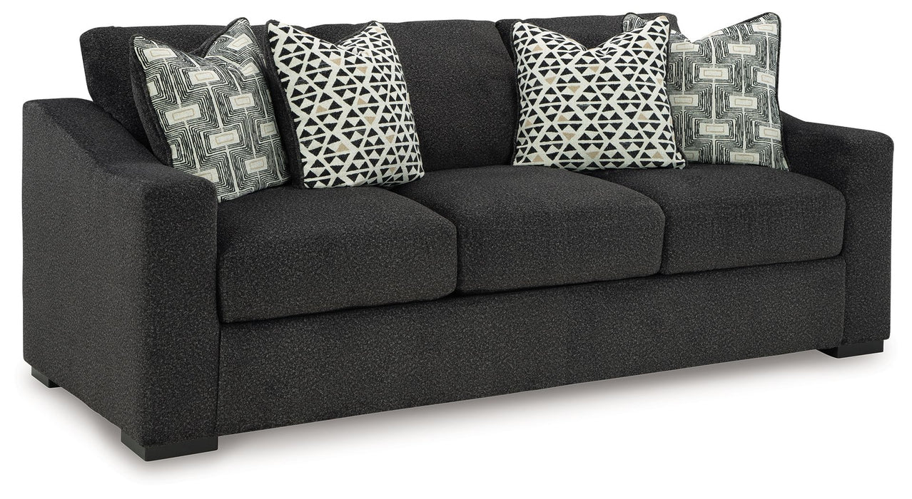Wryenlynn - 4 Pc. - Sofa, Loveseat, Chair And A Half, Ottoman - Onyx