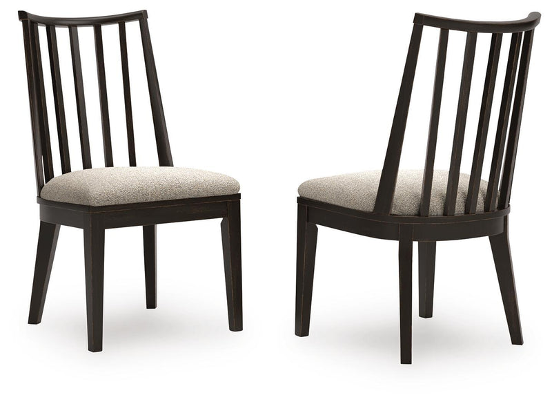Galliden - Dining Upholstered Side Chair (Set of 2) - Black