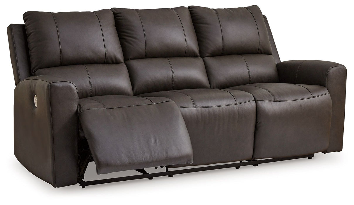 Boxmere - 3 Pc. - Power Reclining Sofa, Power Reclining Loveseat With Console, Power Rocker Recliner - Storm