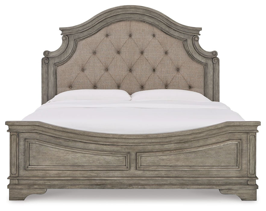 Lodenbay - King Panel Bed - Antique Gray