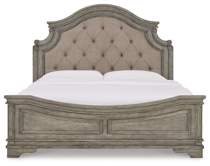 Lodenbay - California King Panel Bed - Antique Gray