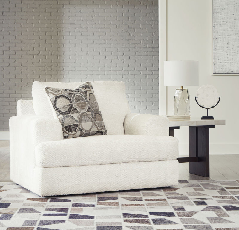 Karinne - 2 Pc. - Chair And A Half, Ottoman - Linen