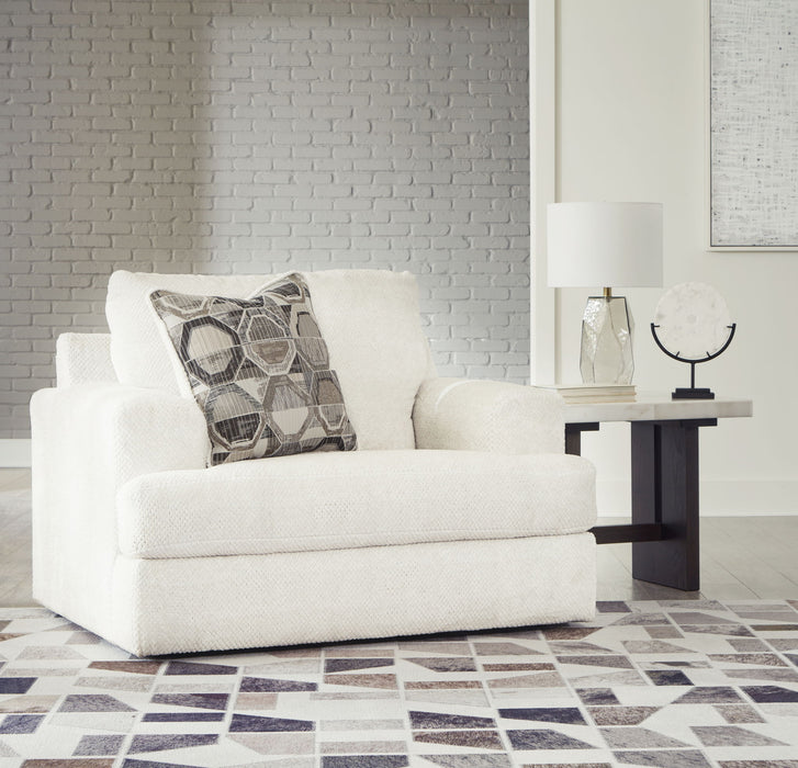 Karinne - 2 Pc. - Chair And A Half, Ottoman - Linen