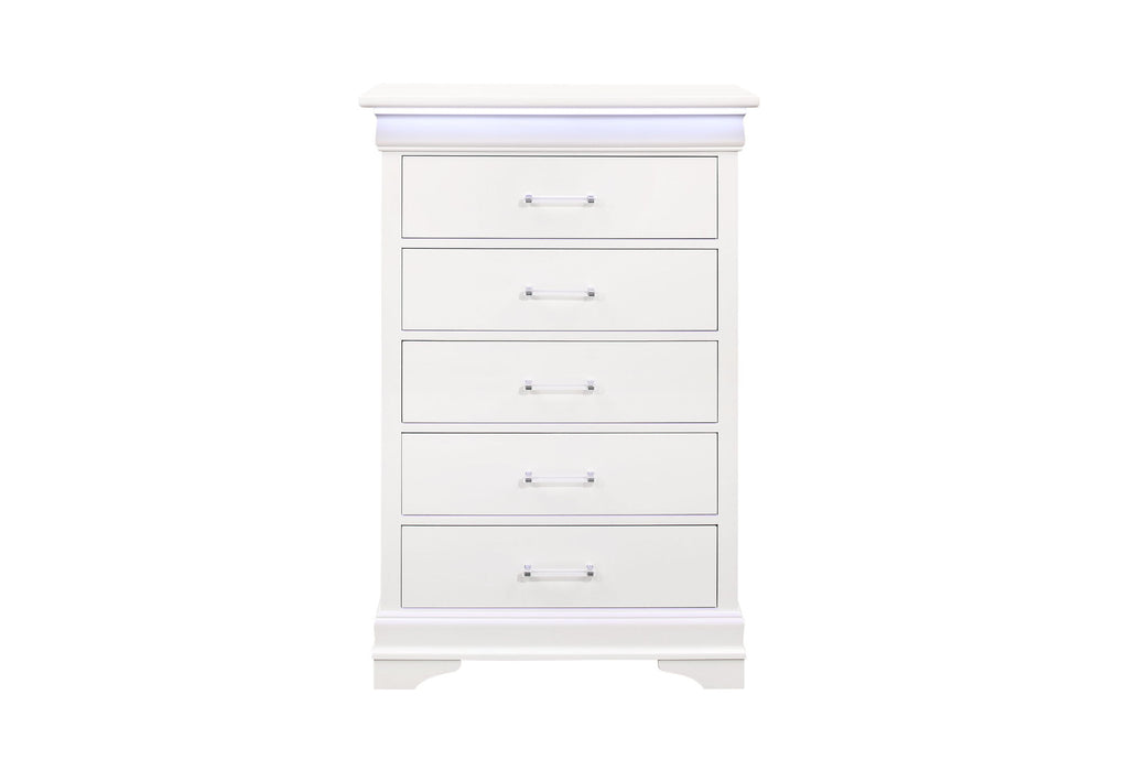 Charlie - Chest With LED - White