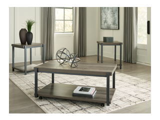 Wilmaden - Occasional Table Set (Set of 3) - Gray / Black