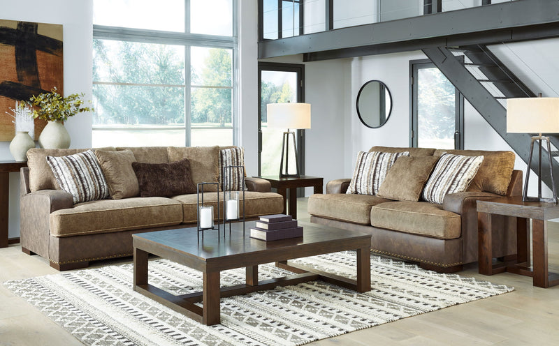 Alesbury - 2 Pc. - Sofa, Loveseat - Chocolate